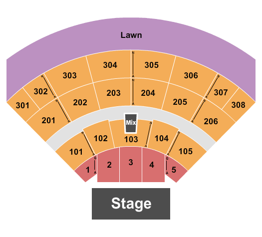 Acrisure Amphitheater Josh Groban Seating Chart